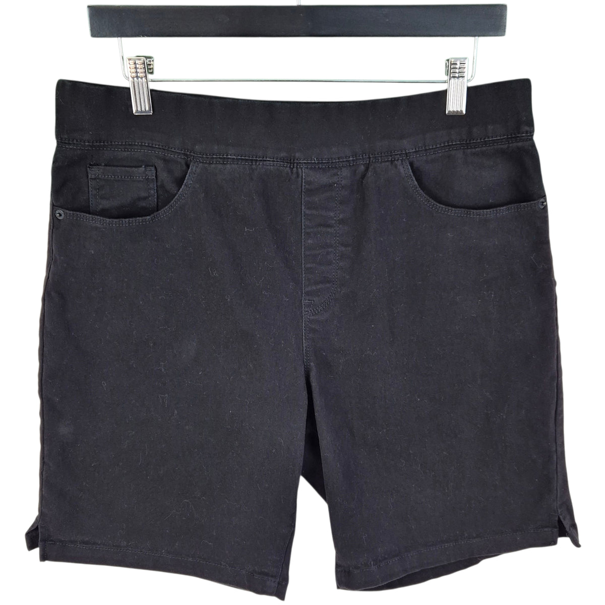 DKNY Womens Black Stretchy Chino Shorts W33