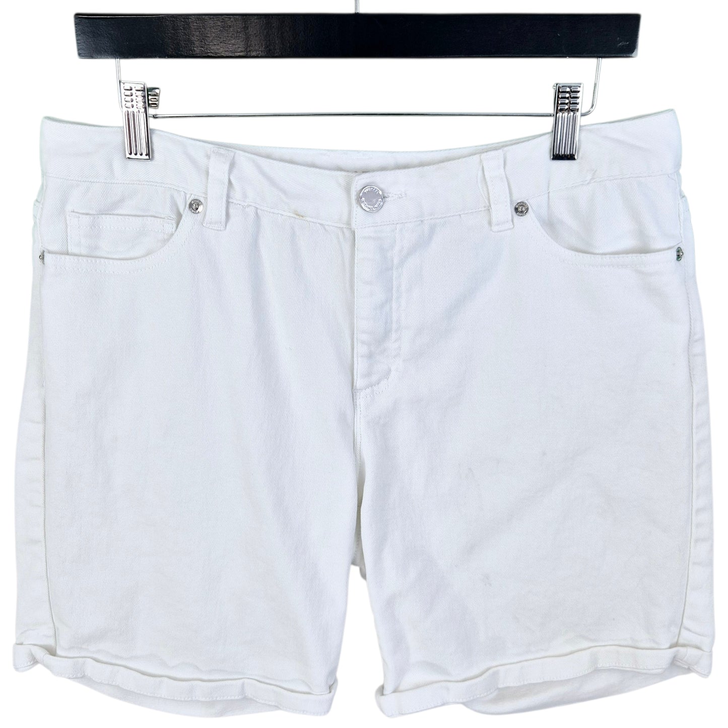 Michael Kors Womens White Denim Shorts W33