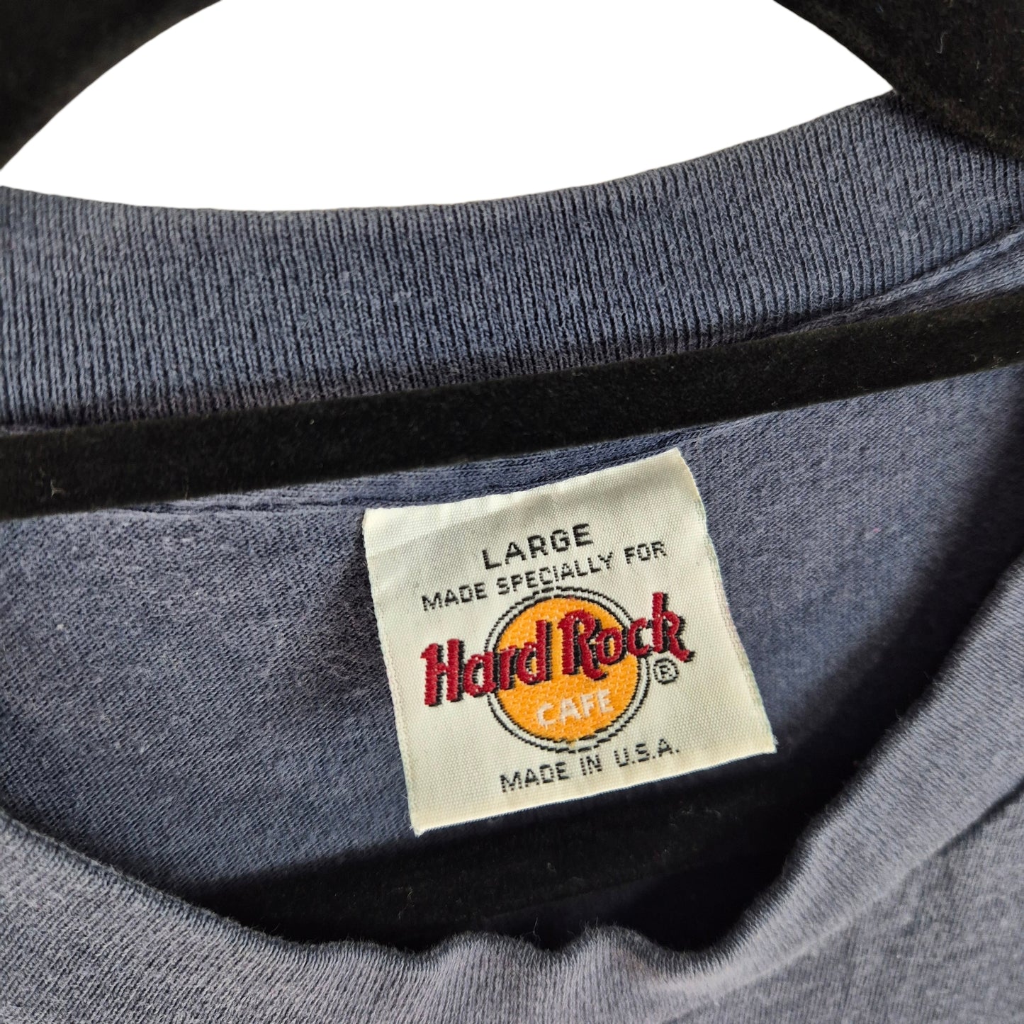 Vintage Hard Rock Cafe Myrtle Beach 90's Dark Blue USA Made Tee Shirt Size L