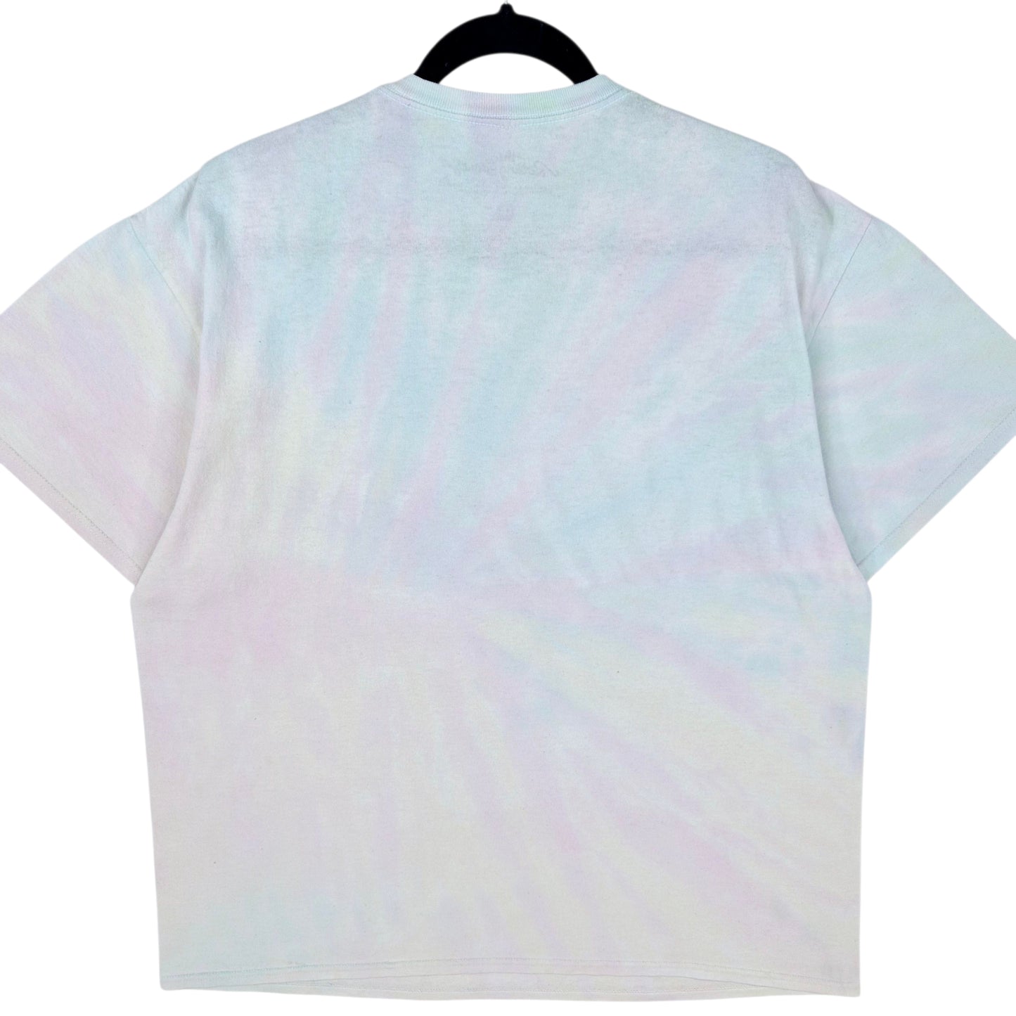 The Rolling Stones Green & Pink Tie Dye Cotton Tee Shirt Size L