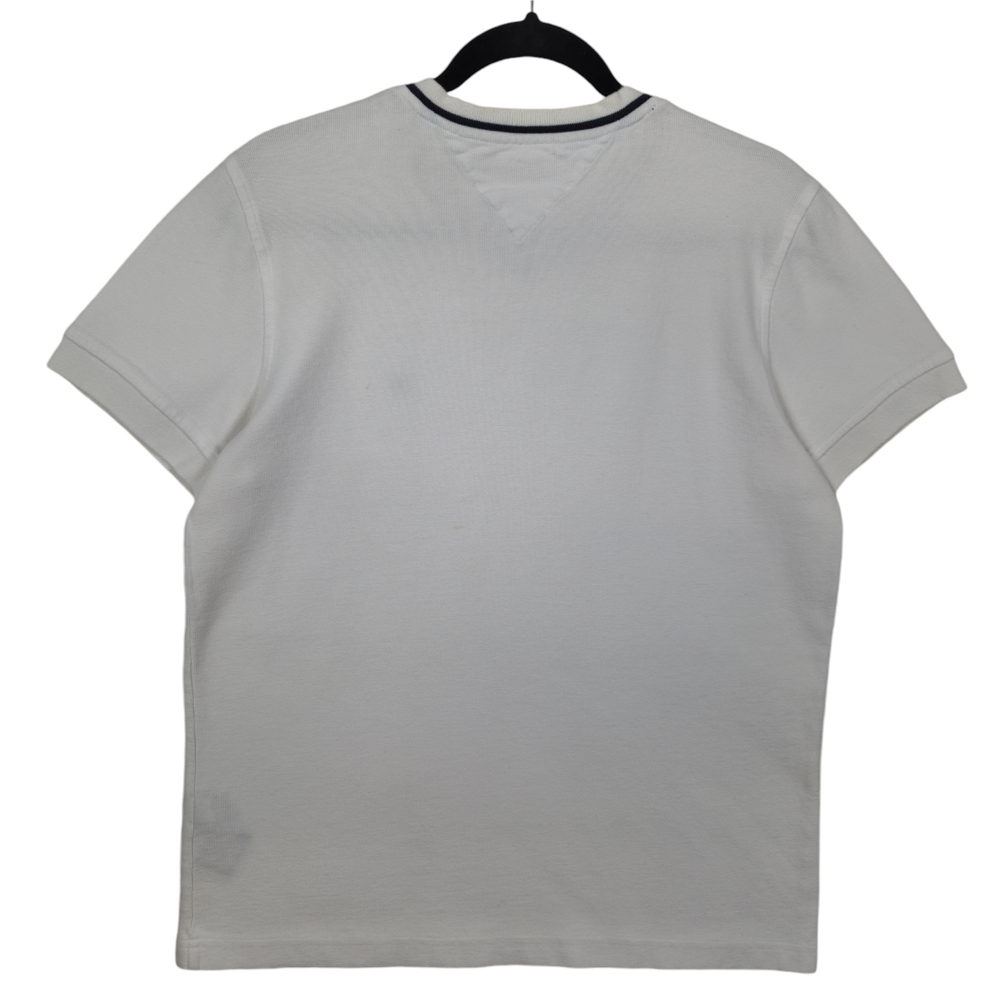 Tommy Hilfiger White Thick Blend Cotton Tee Shirt Size S