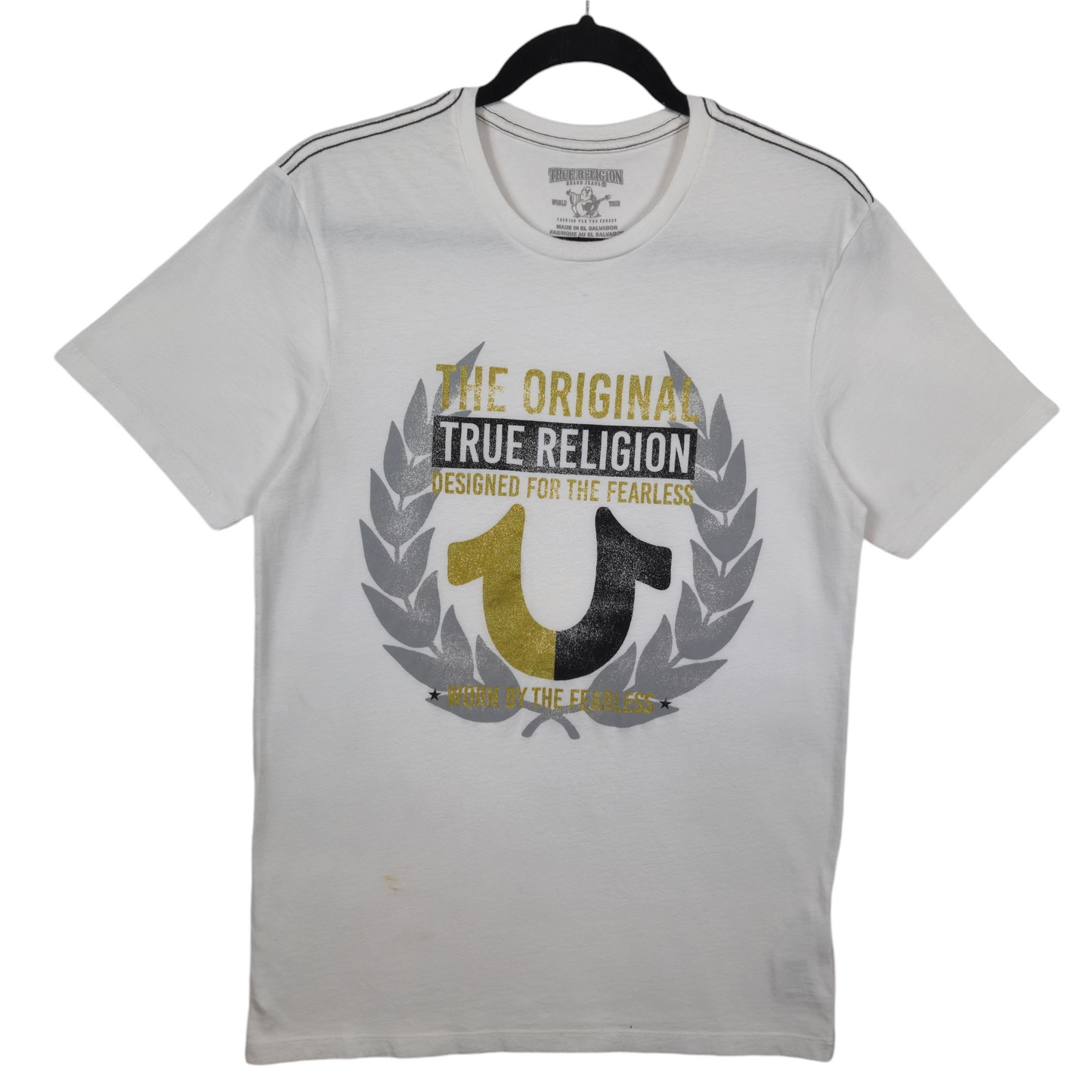 True Religion White Cotton Tee Shirt Size XS