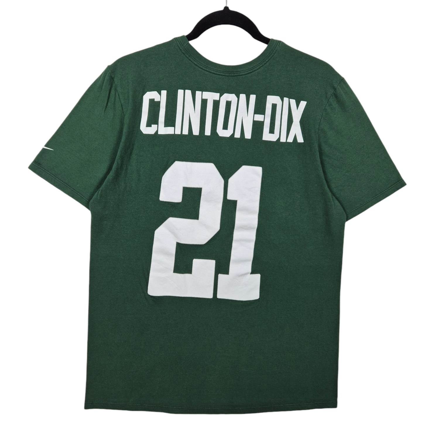 Nike Green Bay Packers Clinton-Dix 21 Athletic Cut Cotton Tee Shirt Size M