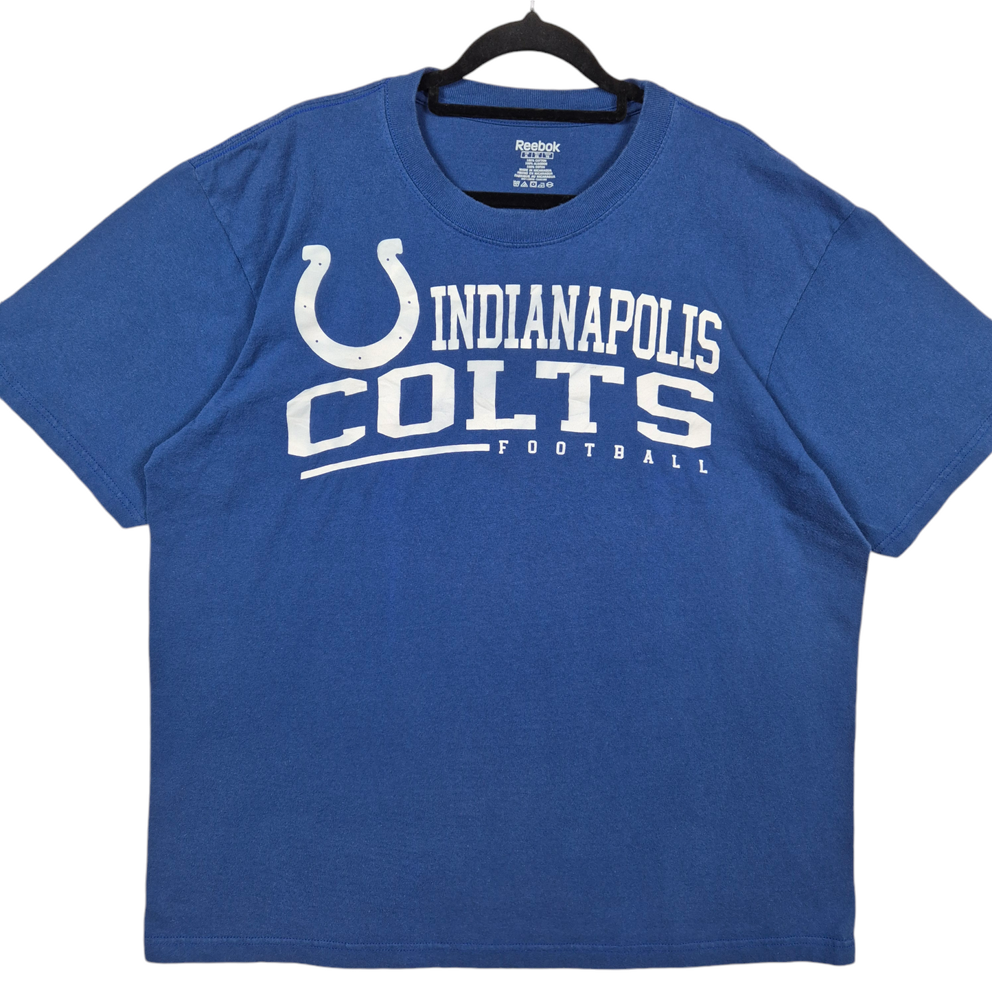 Reebok NFL Indianapolis Colts Blue Cotton Tee Shirt Size XL