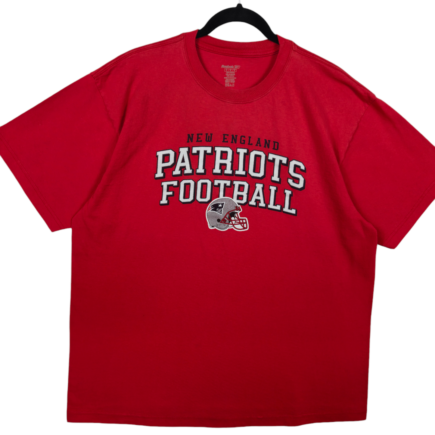 Vintage Reebok 2000's NFL New England Patriots Red Cotton Tee Shirt Size L