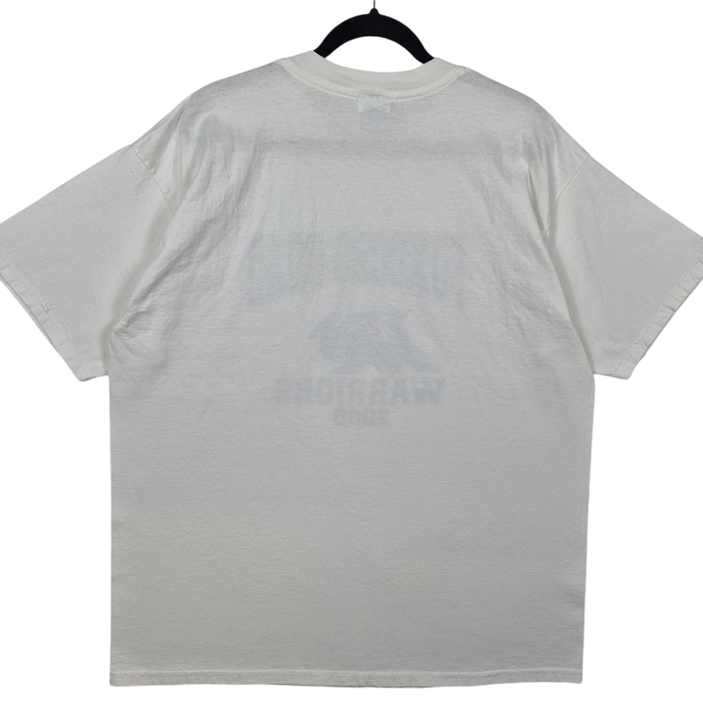 Vintage 2000 Foxboro Road Warriors White Cotton Tee Shirt Size XL