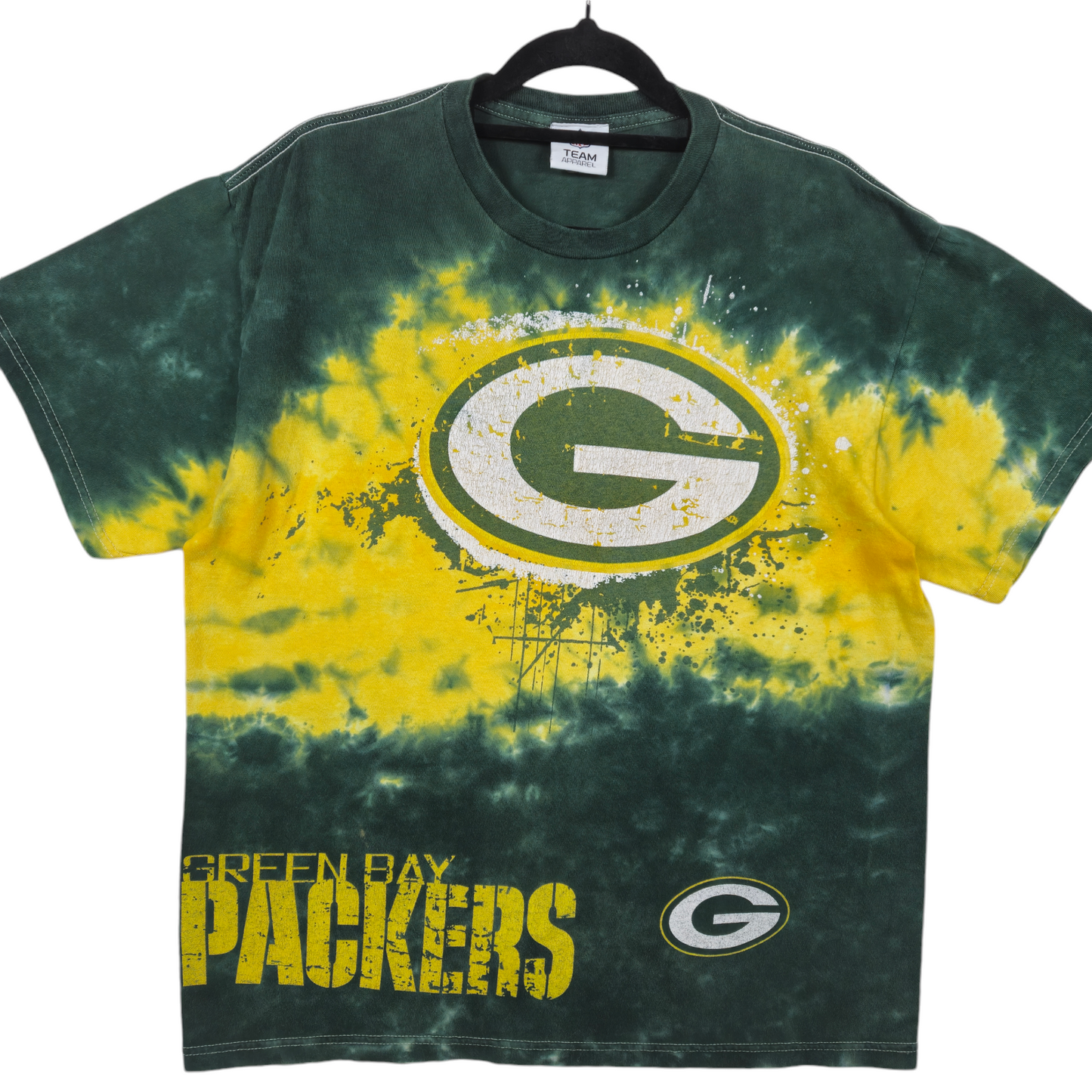 NFL Team Apparel Green Bay Packers Tie Dye Tee Shirt Size L