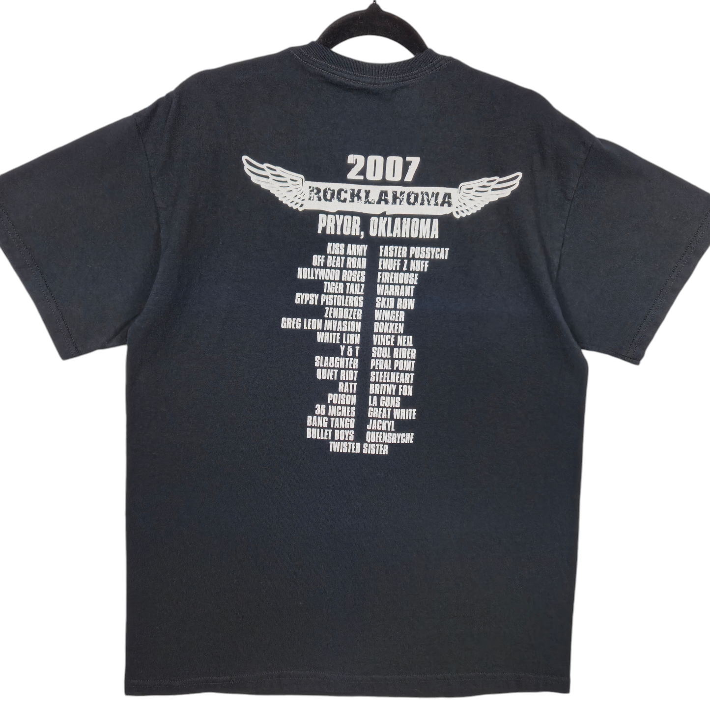First Annual Rocklahoma 2007 Black Cotton Tee Shirt Size M