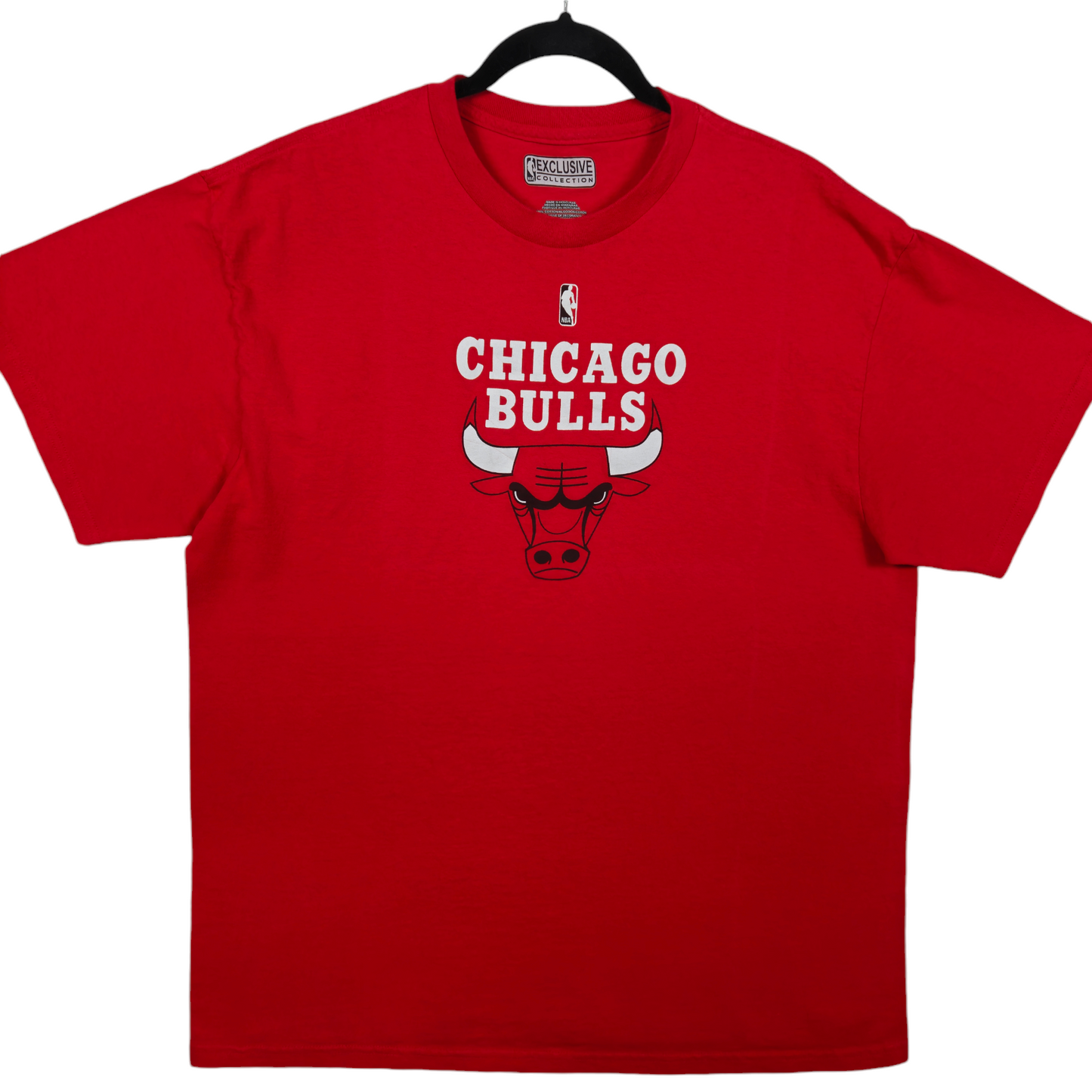 NBA Exclusive Collection Chicago Bulls Red Cotton Tee Shirt Size XL