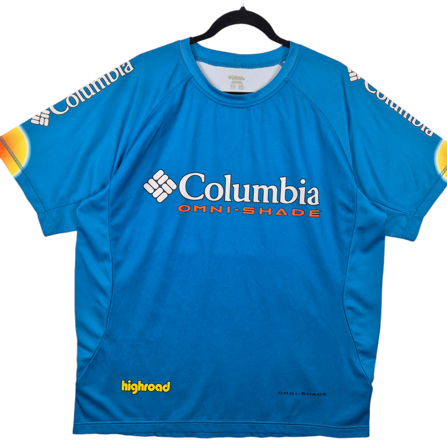 Columbia Omnishade Blue Sport Shirt Size 2XL