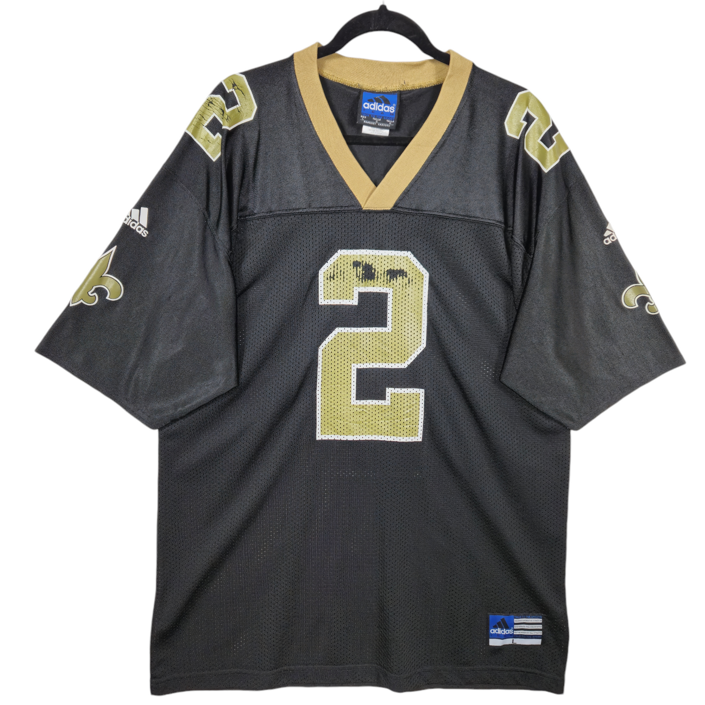 Vintage Adidas NFL 90's New Orleans Saints Aaron Brooks 2 Team Jersey Size L