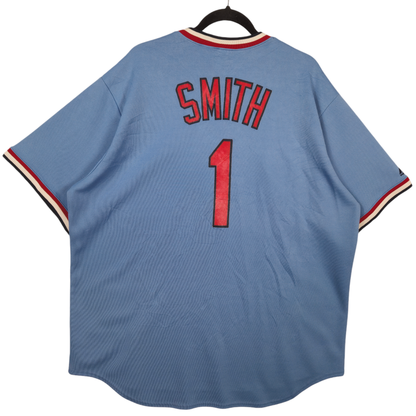 Vintage Majestic MLB 90's St Louis Cardinals Blue Smith 1 Team Jersey Size XL