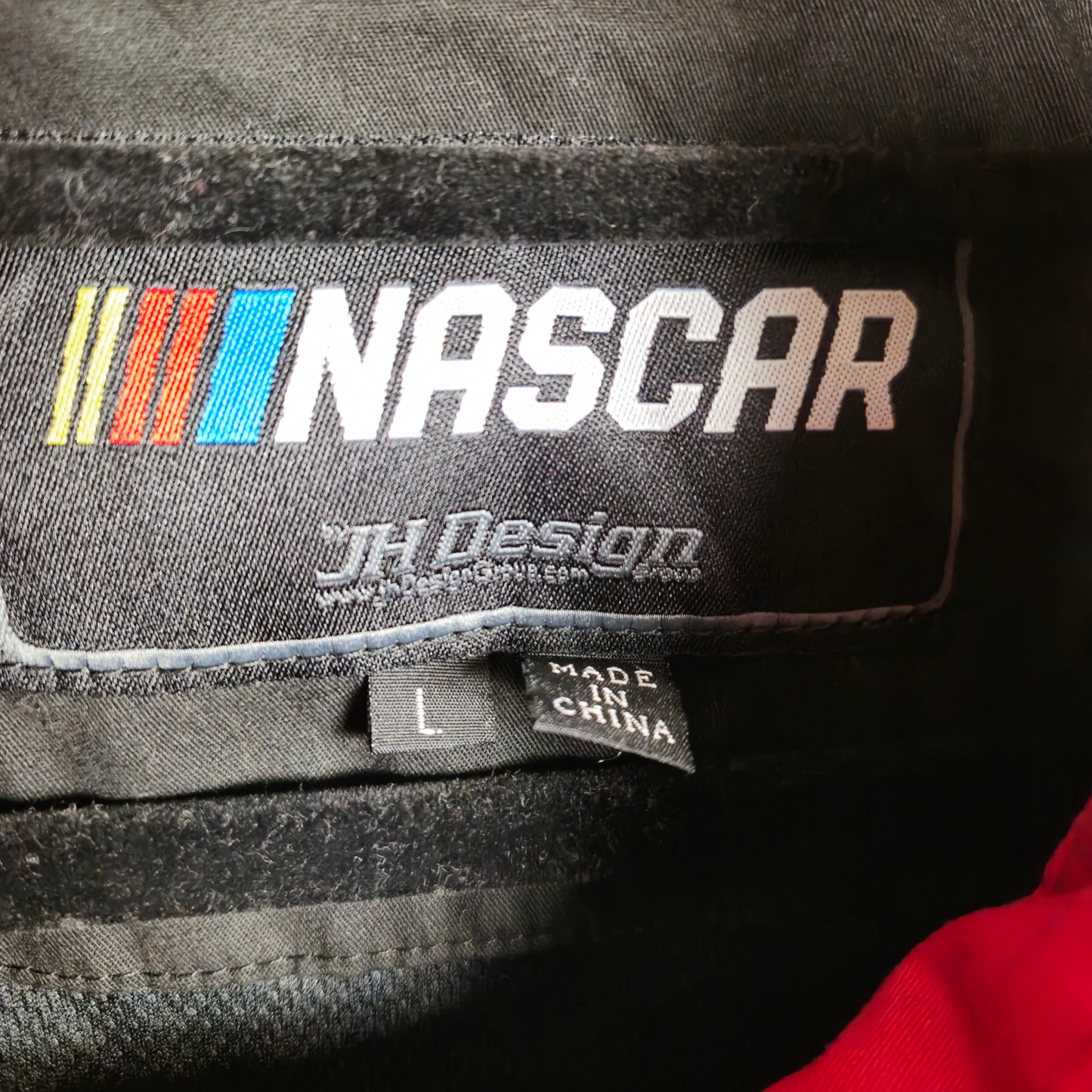 NASCAR Team Penske 12 Black & Red Button Racing Shirt Size L