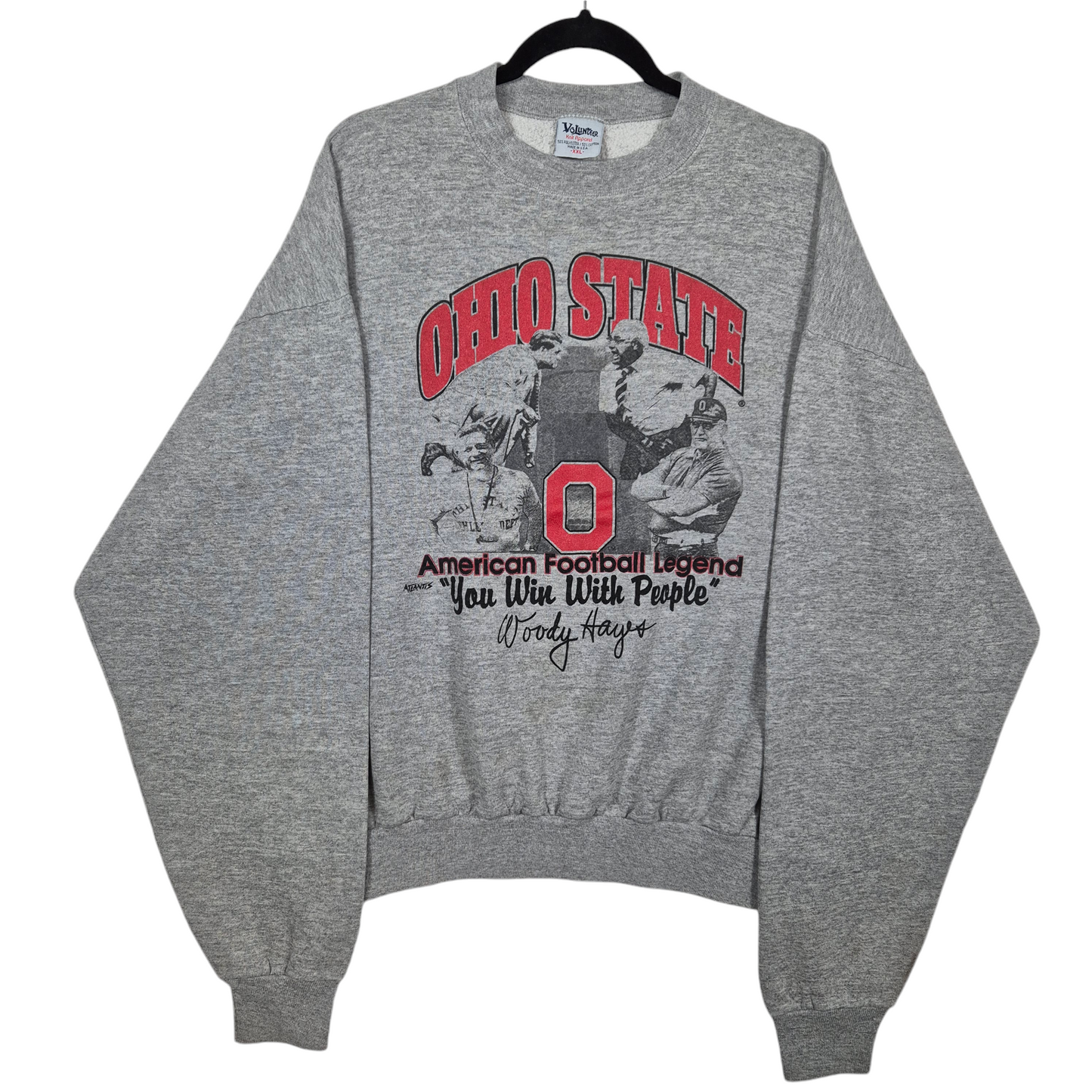 Vintage Ohio State Buckeyes 90's Grey USA Made Crewneck Sweater Size 2XL
