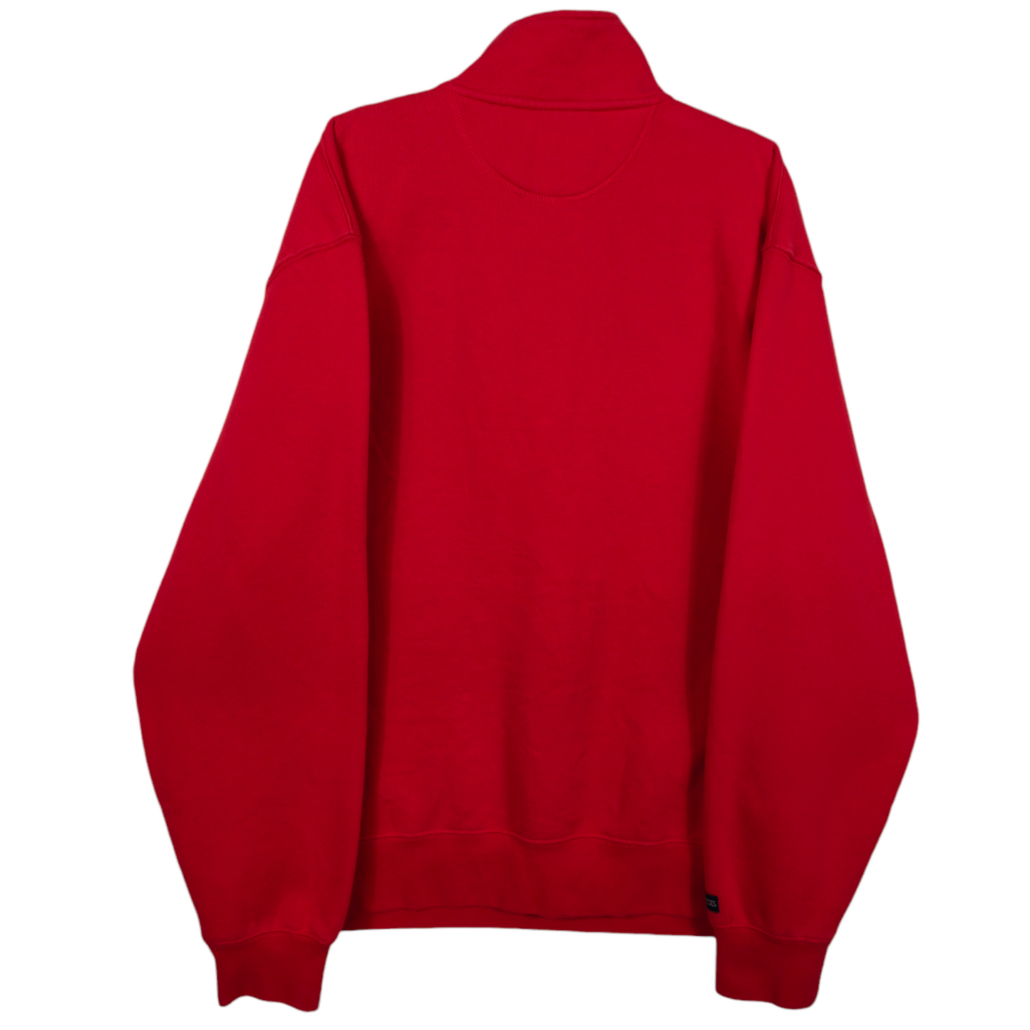 Vintage Illinois State Firebird Red Quarter Zip Sweater Size XL