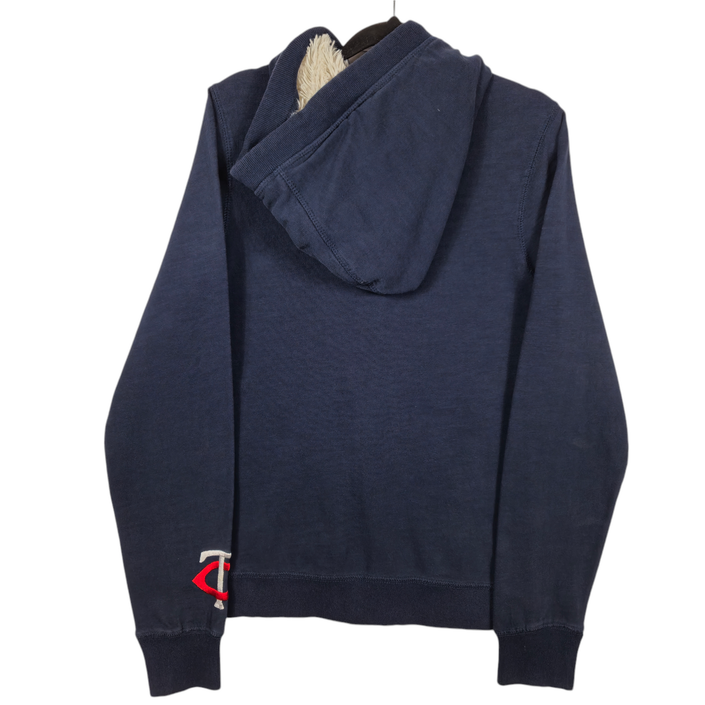 MLB Merchandise Minnesota Twins Womens Dark Blue Zip Hoodie Size M