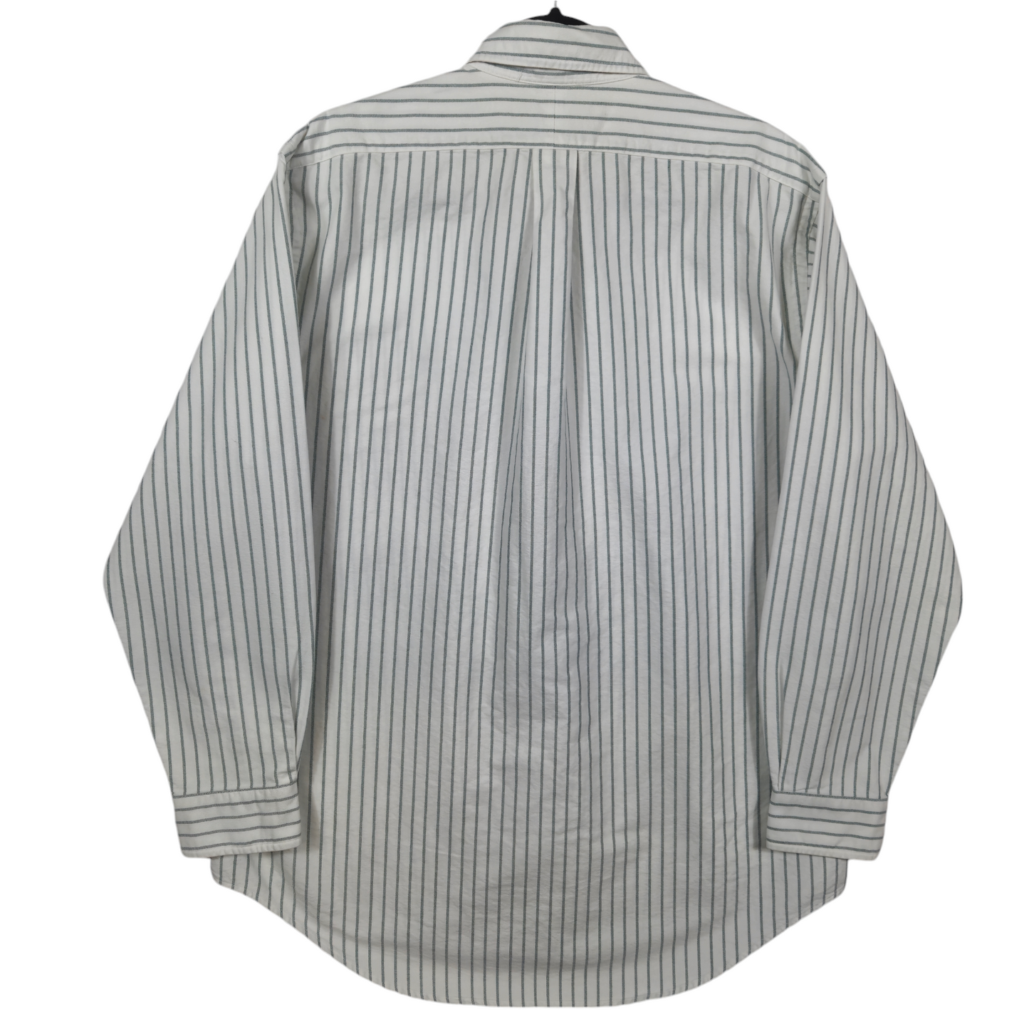 Vintage Polo Ralph Lauren 90's White Striped Yarmouth Dress Shirt Size L
