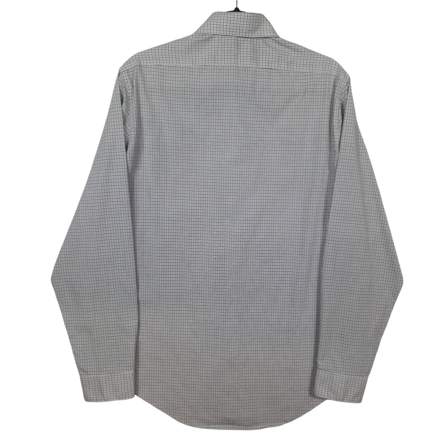 Calvin Klein Grey Checkered Slim Fit Dress Shirt Size L