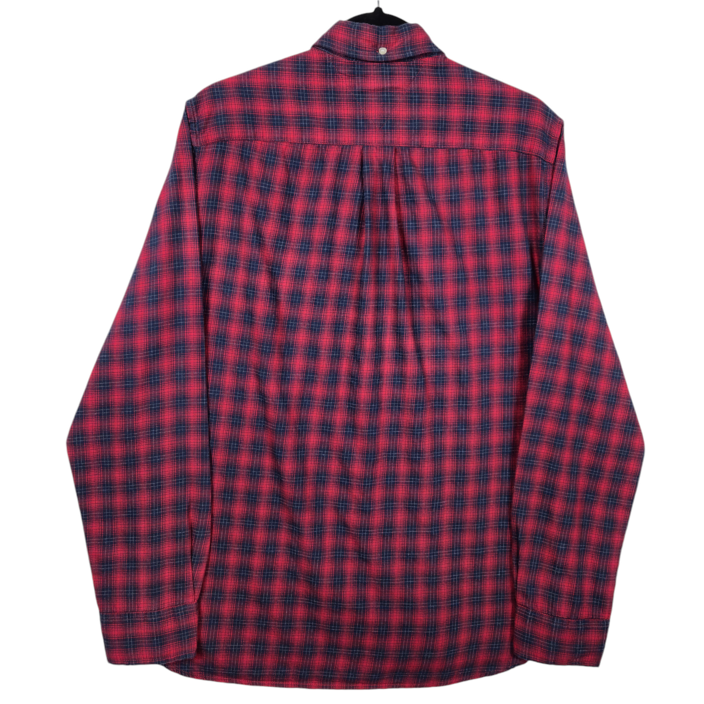 Tommy Hilfiger Red & Dark Blue Custom Fit Dress Shirt Size M