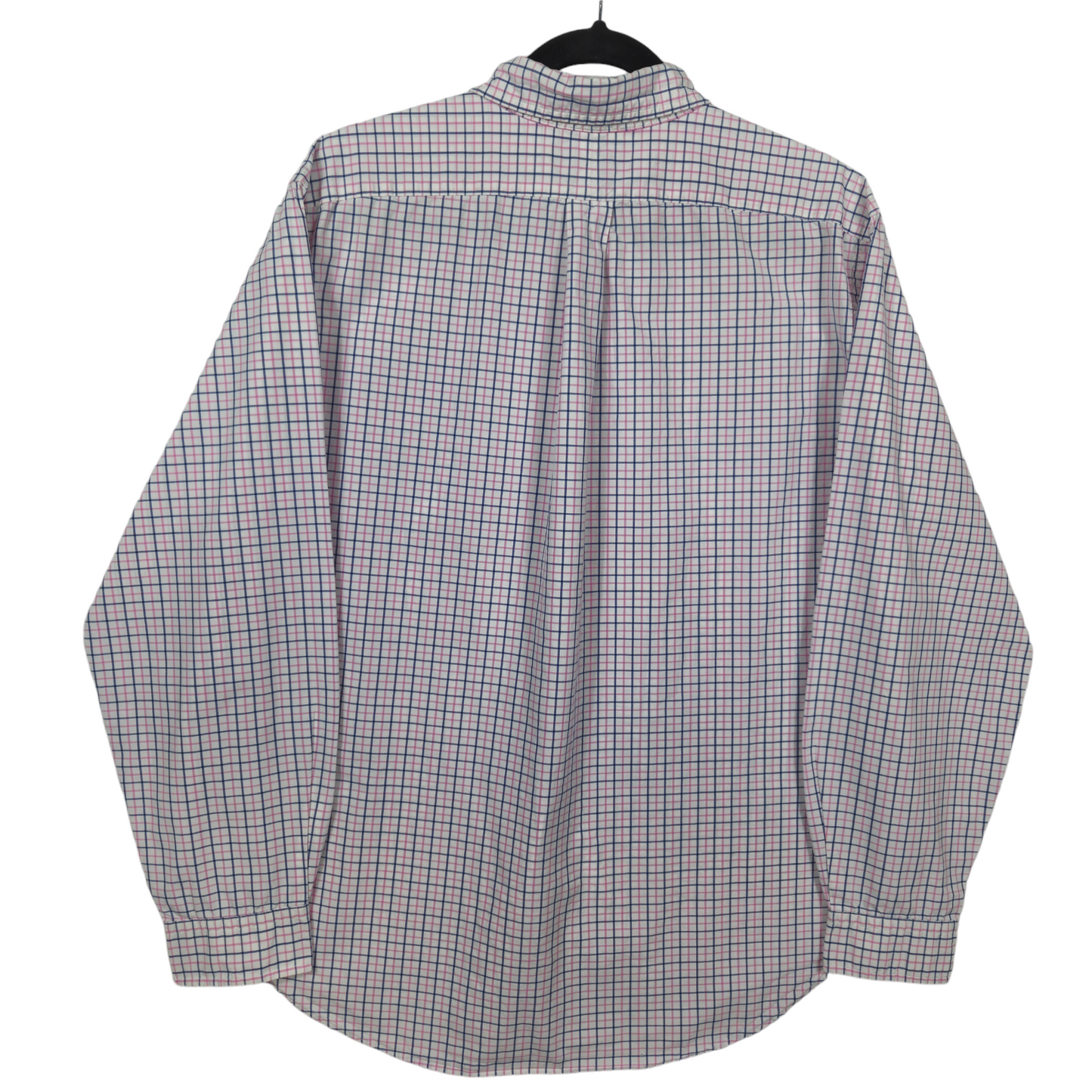 Vintage Polo Ralph Lauren 90's Blue Pink & White Checkered Dress Shirt Size XL