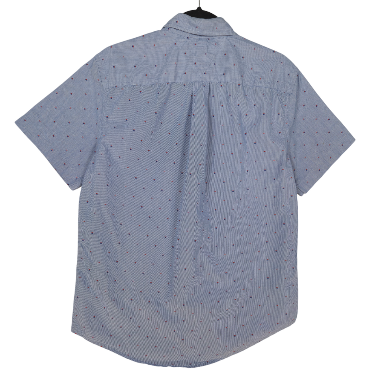 Tommy Hilfiger Blue Custom Fit Short Sleeve Button Shirt Size M