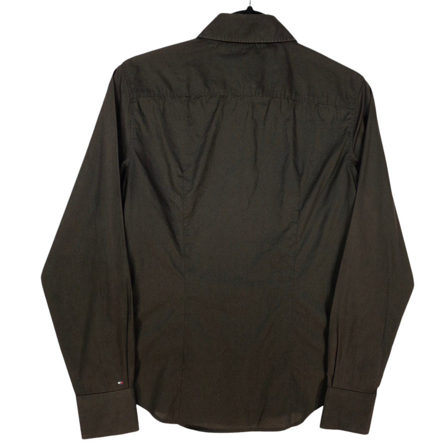 Tommy Hilfiger Womens Brown Button Blouse Size M