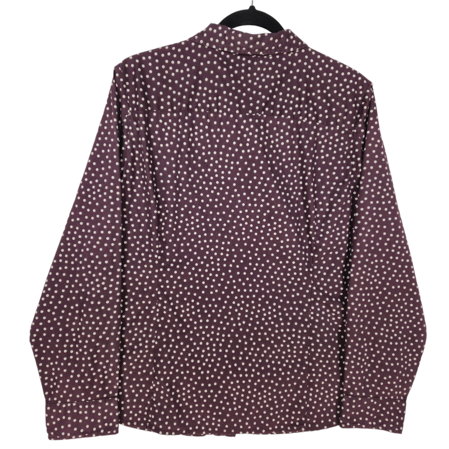 Tommy Hilfiger Womens Dark Brown Button Blouse Size XL