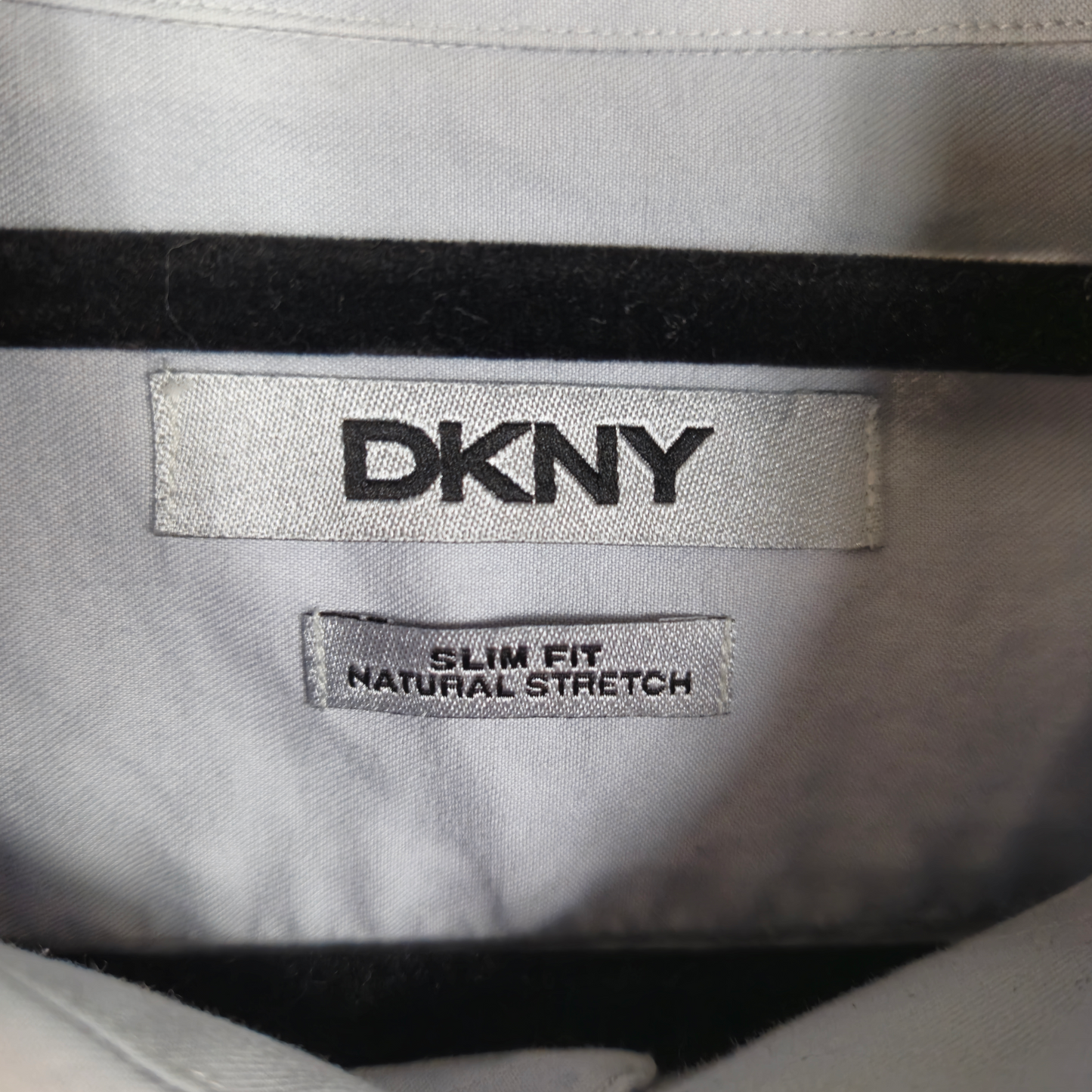 DKNY Light Grey Slim Fit Dress Shirt Size XL