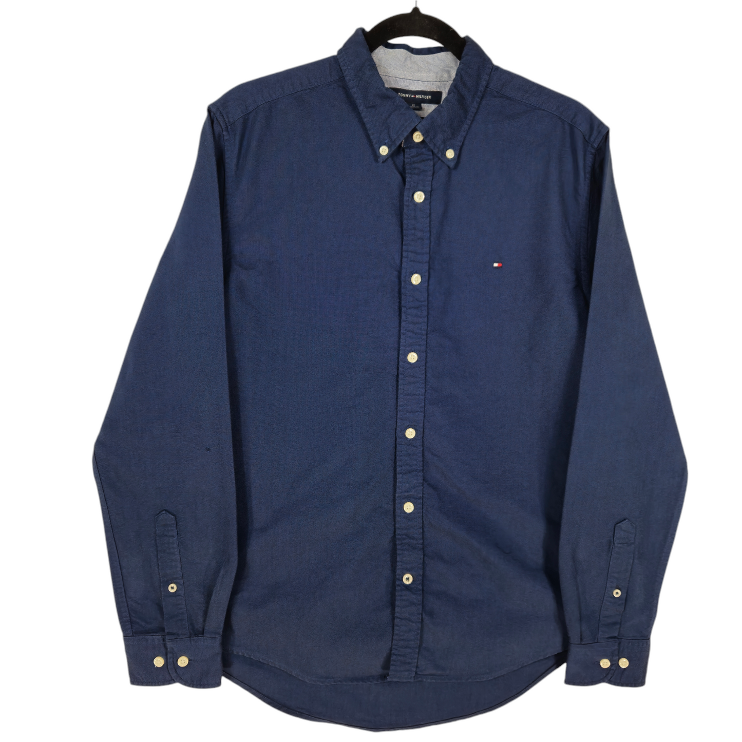 Tommy Hilfiger Dark Blue Custom Fit Dress Shirt Size M