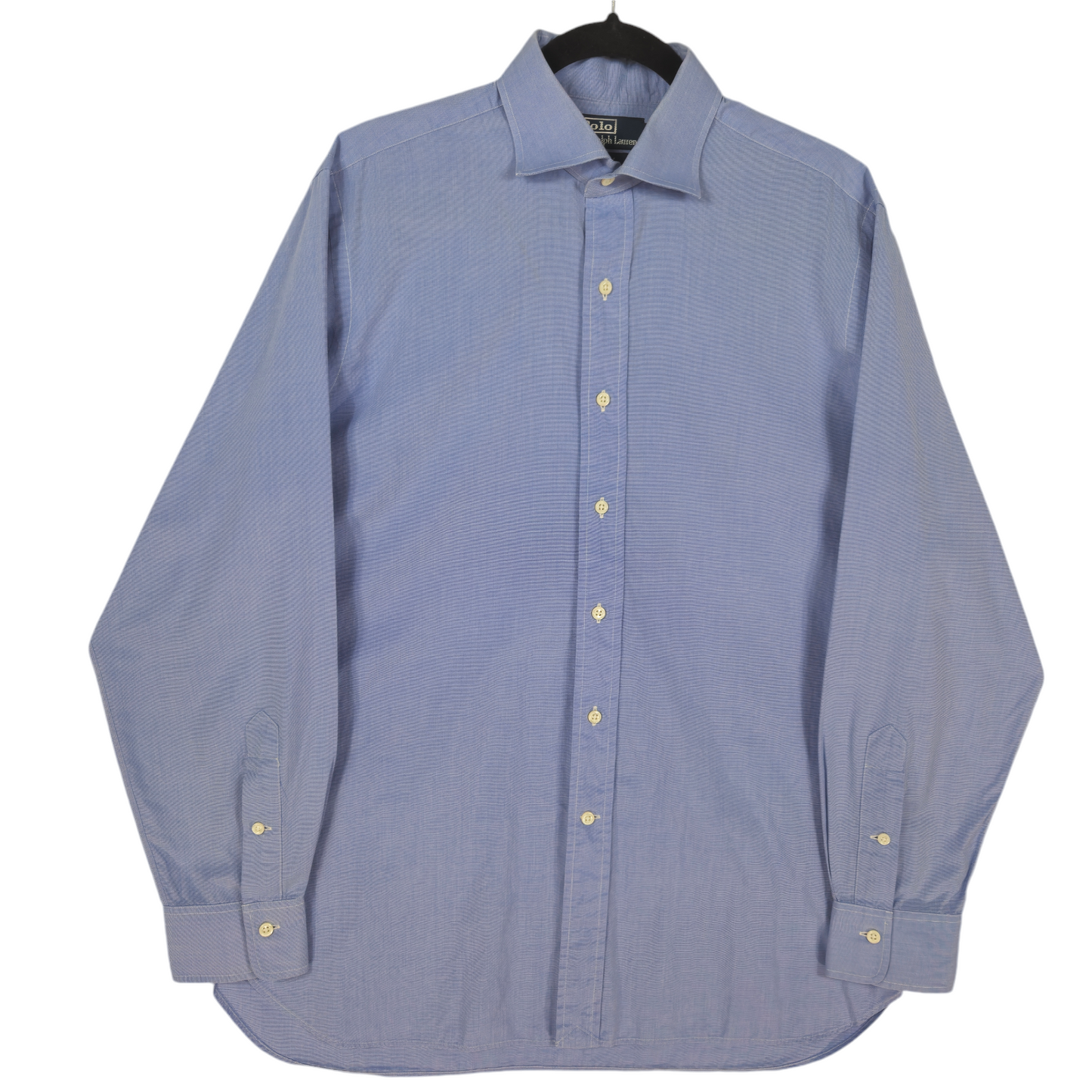 Vintage Polo Ralph Lauren 90's Blue Regent Classic Fit Dress Shirt Size L