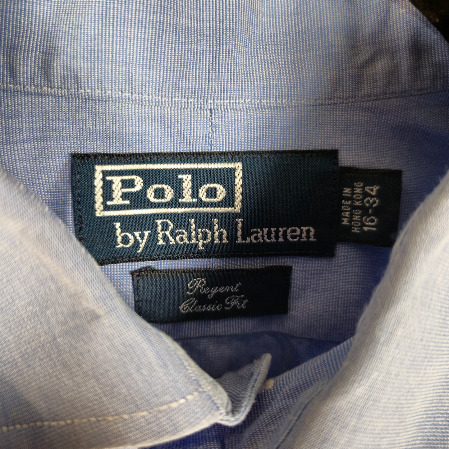 Vintage Polo Ralph Lauren 90's Blue Regent Classic Fit Dress Shirt Size L