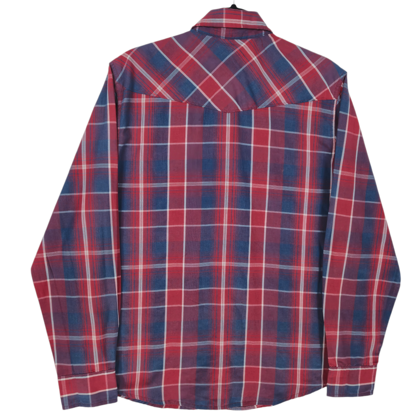 Levis Red & Blue Checkered Long Sleeve Button Shirt Size M