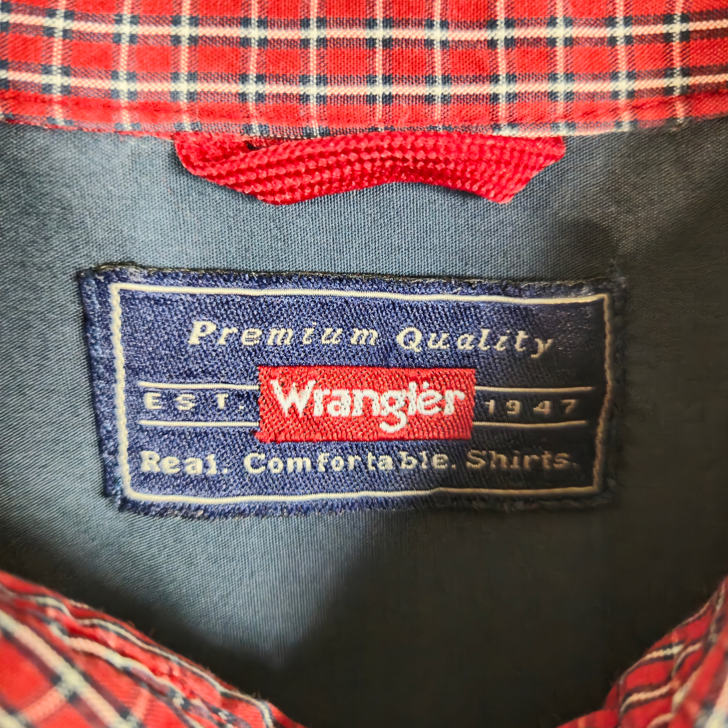 Vintage Wrangler 2000's Red Checkered Long Sleeve Button Shirt Size L