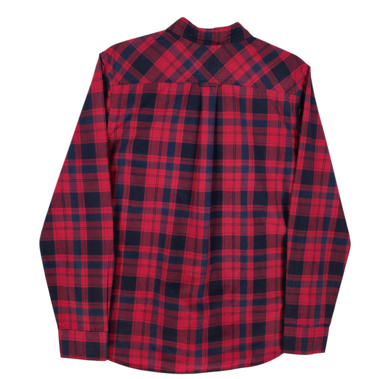 Levis Red & Blue Checkered Long Sleeve Button Shirt Size S