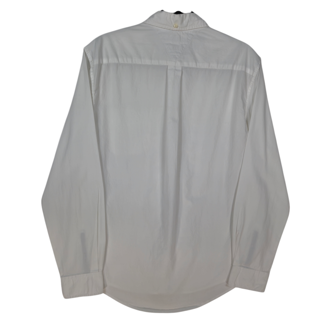 Tommy Hilfiger White Custom Fit Dress Shirt Size L