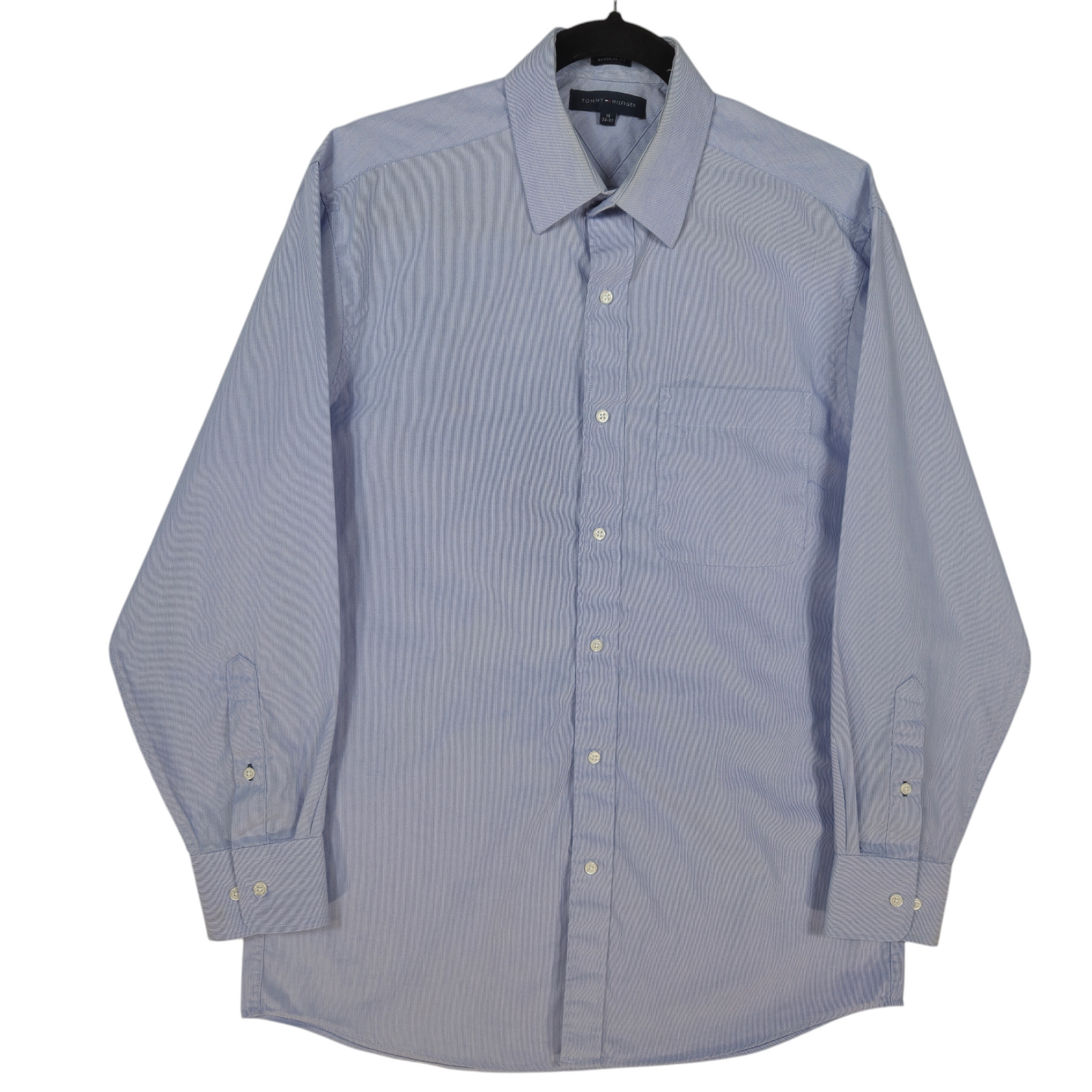 Tommy Hilfiger Light Blue Regular Fit Dress Shirt Size M
