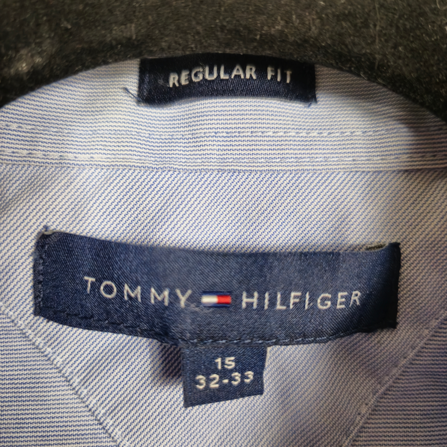 Tommy Hilfiger Light Blue Regular Fit Dress Shirt Size M