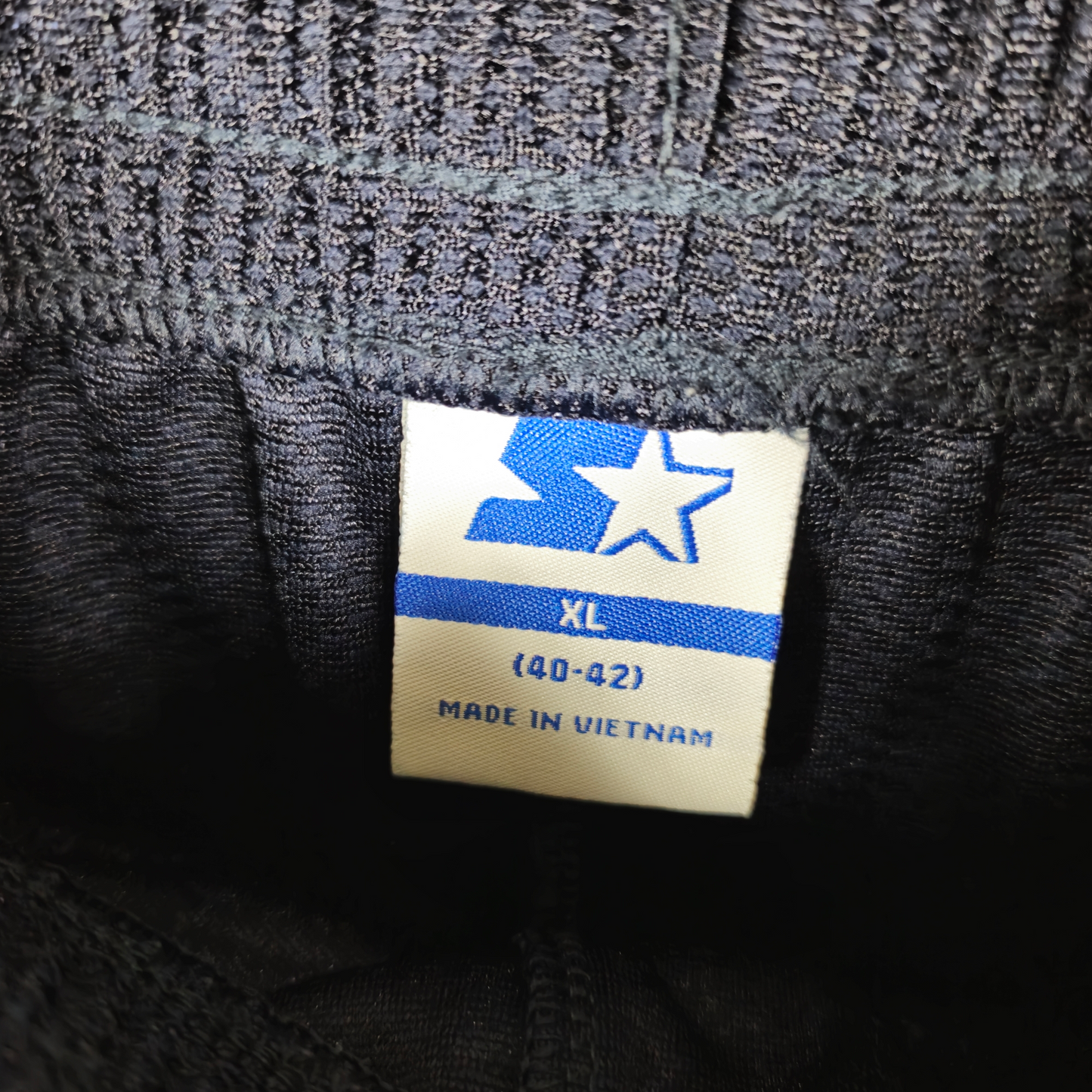Starter Dark Blue Basic Blank Shiny Sport Shorts Size XL