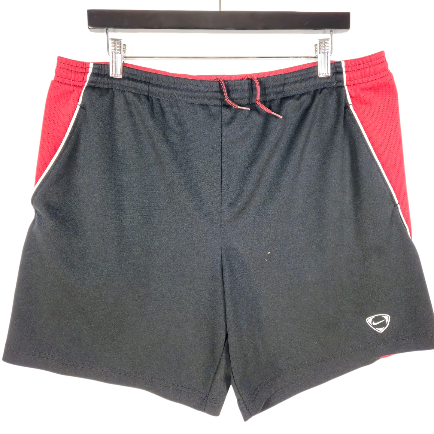 Vintage Nike Football 2000's Black & Red Sport Shorts Size L