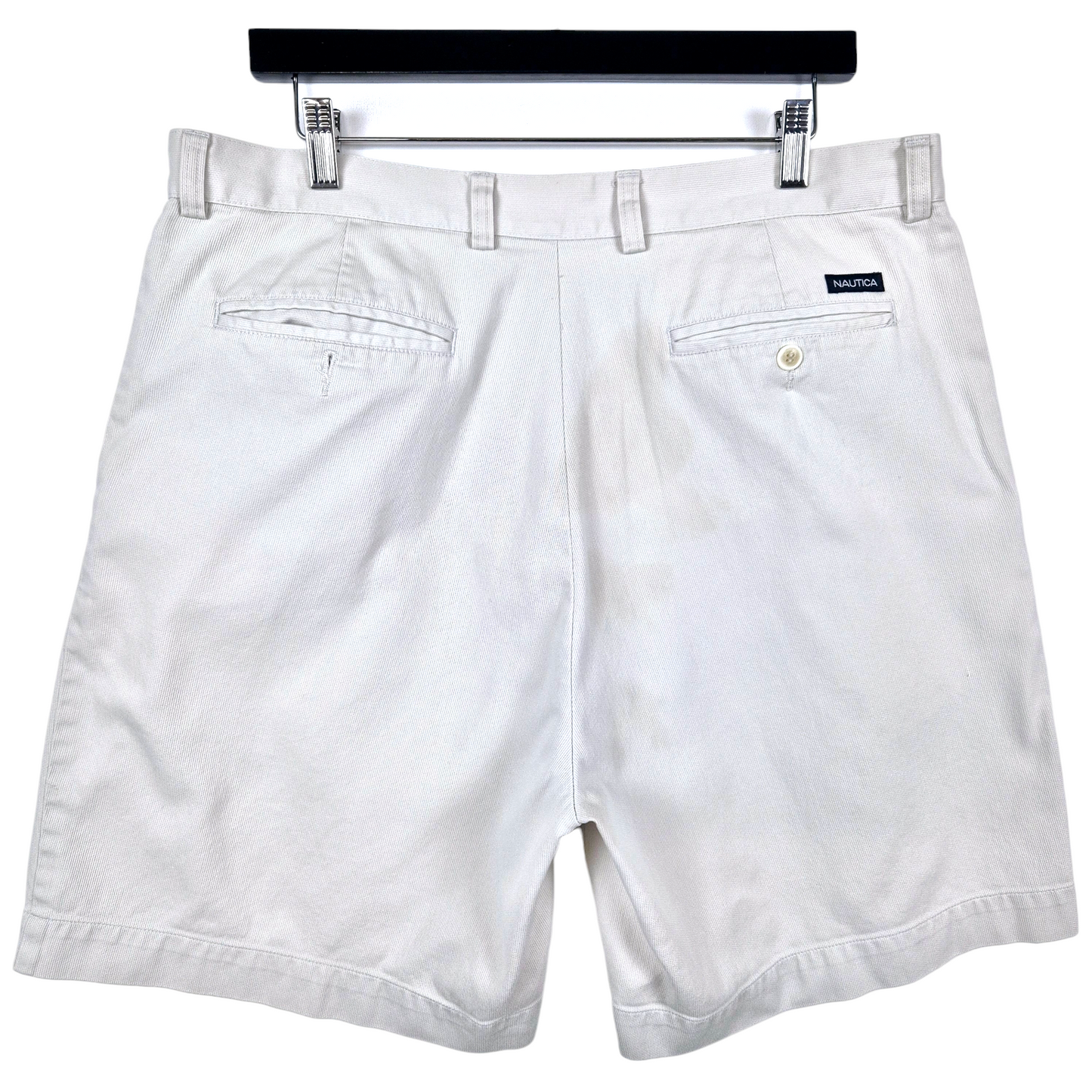 Nautica Cream White Chino Shorts W36