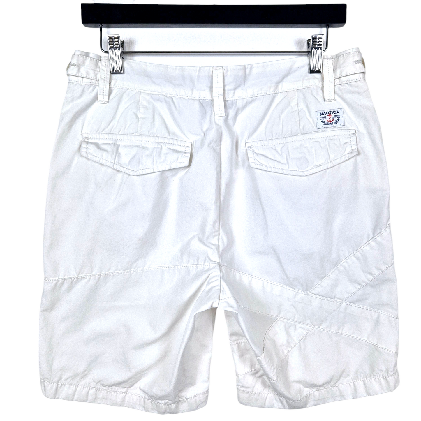 Nautica White Canvas Shorts W30