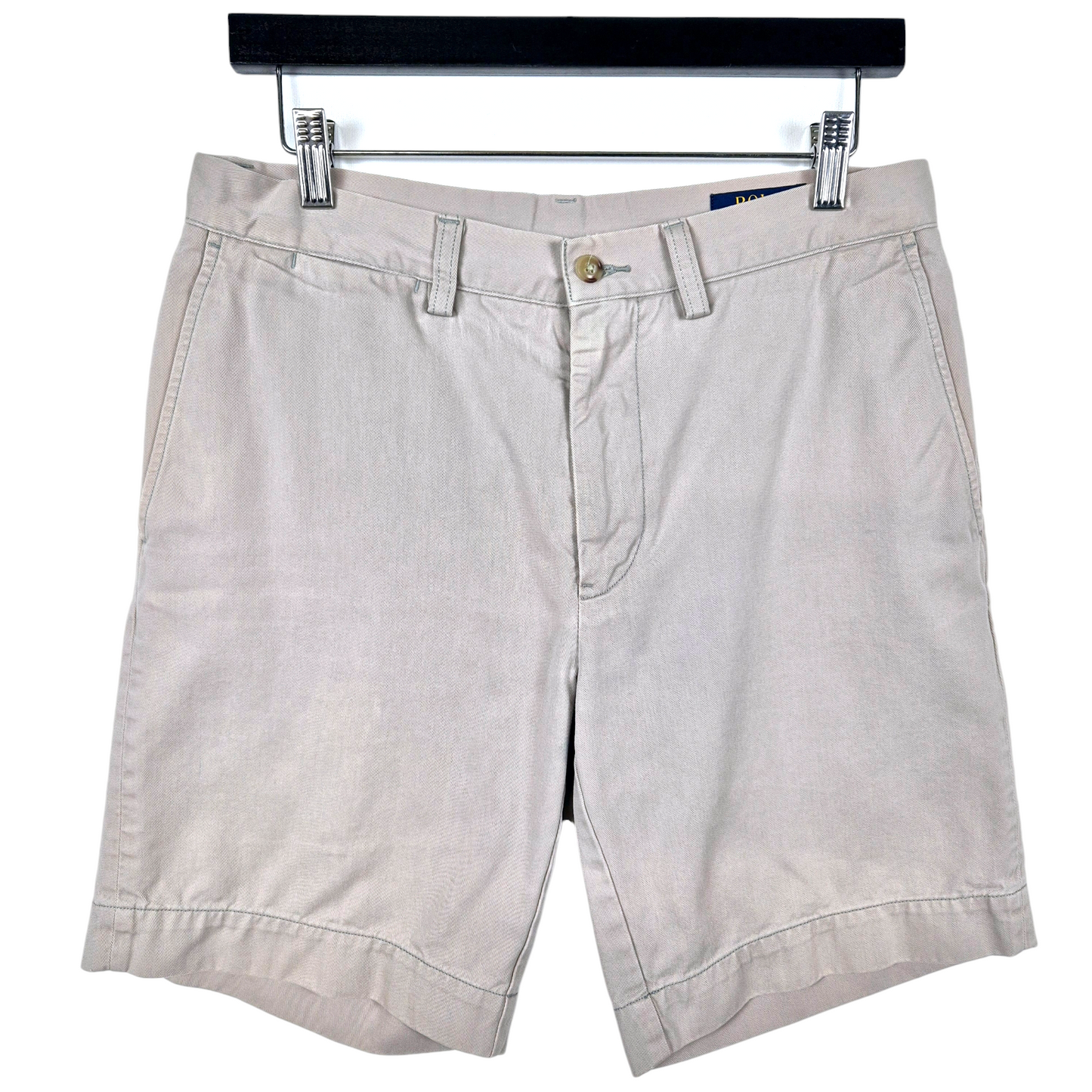 Polo Ralph Lauren Cream Brown Classic Fit Chino Shorts W31