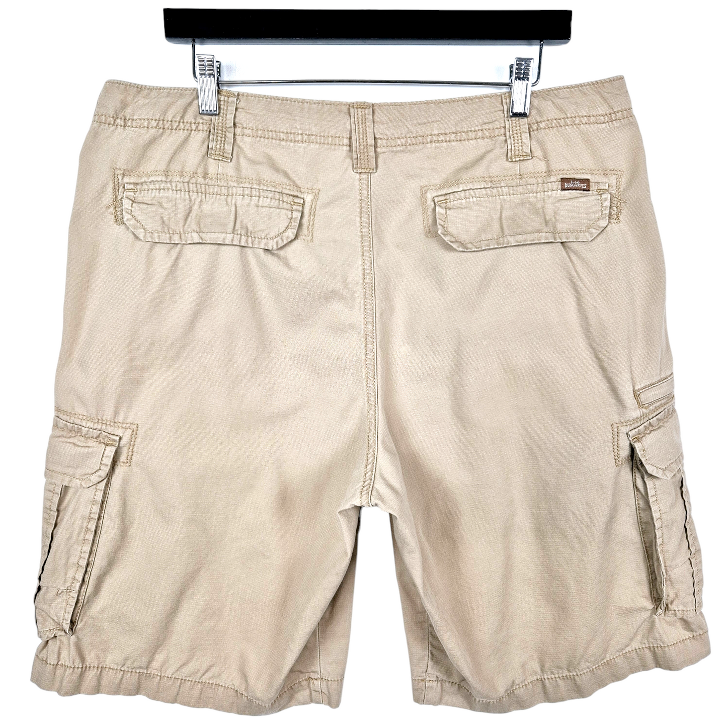Lee Dungarees Light Brown Canvas Cargo Shorts W35