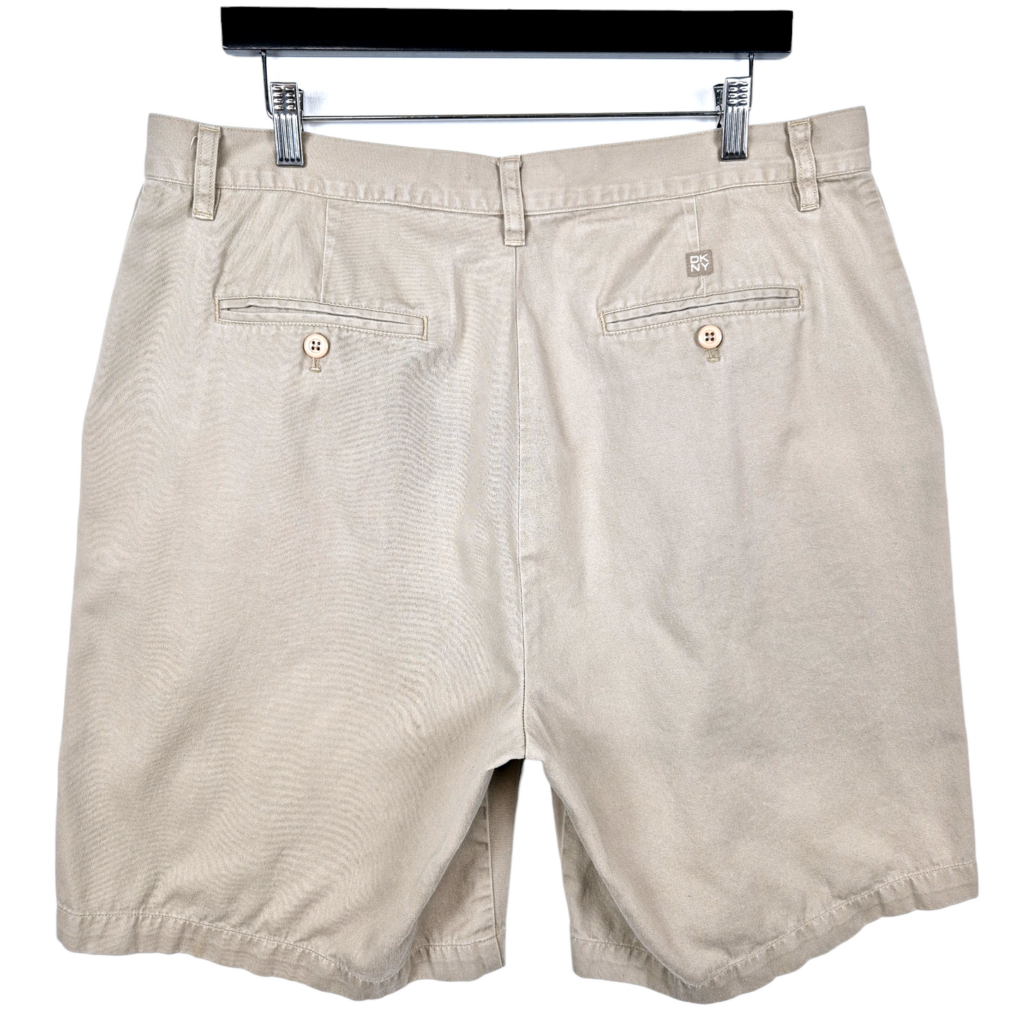Vintage DKNY 2000's Light Brown Chino Shorts W36
