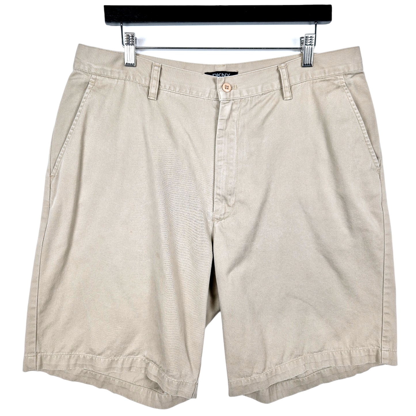 Vintage DKNY 2000's Light Brown Chino Shorts W36