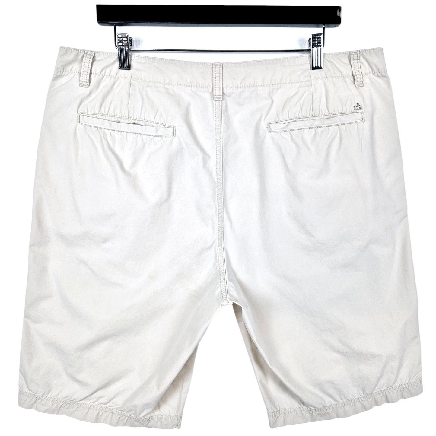 Calvin Klein Cream White Chino Shorts W38