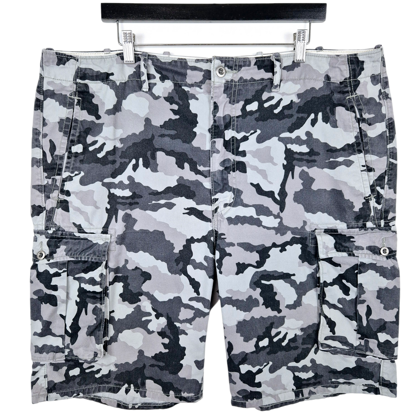 Levis Camo Grey Heavy Cargo Shorts W42