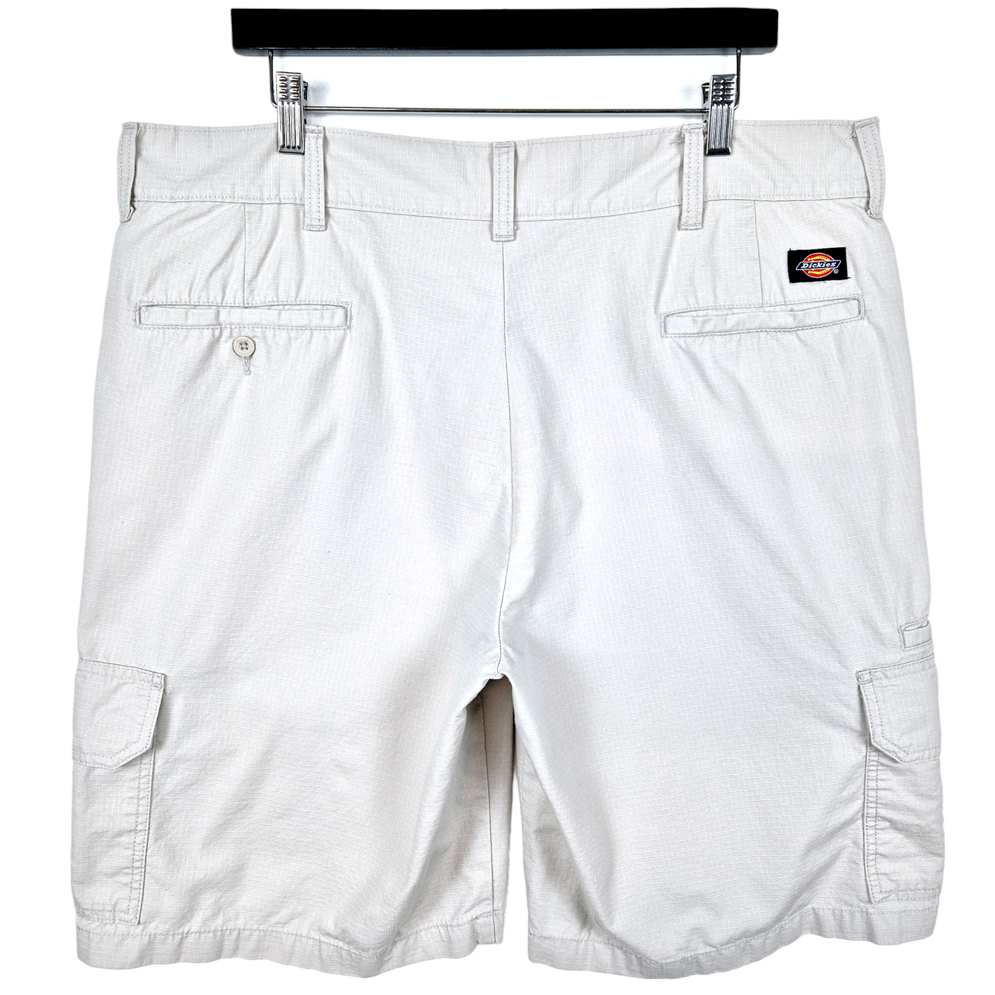 Dickies Cream Brown Relaxed Fit Canvas Cargo Shorts W39