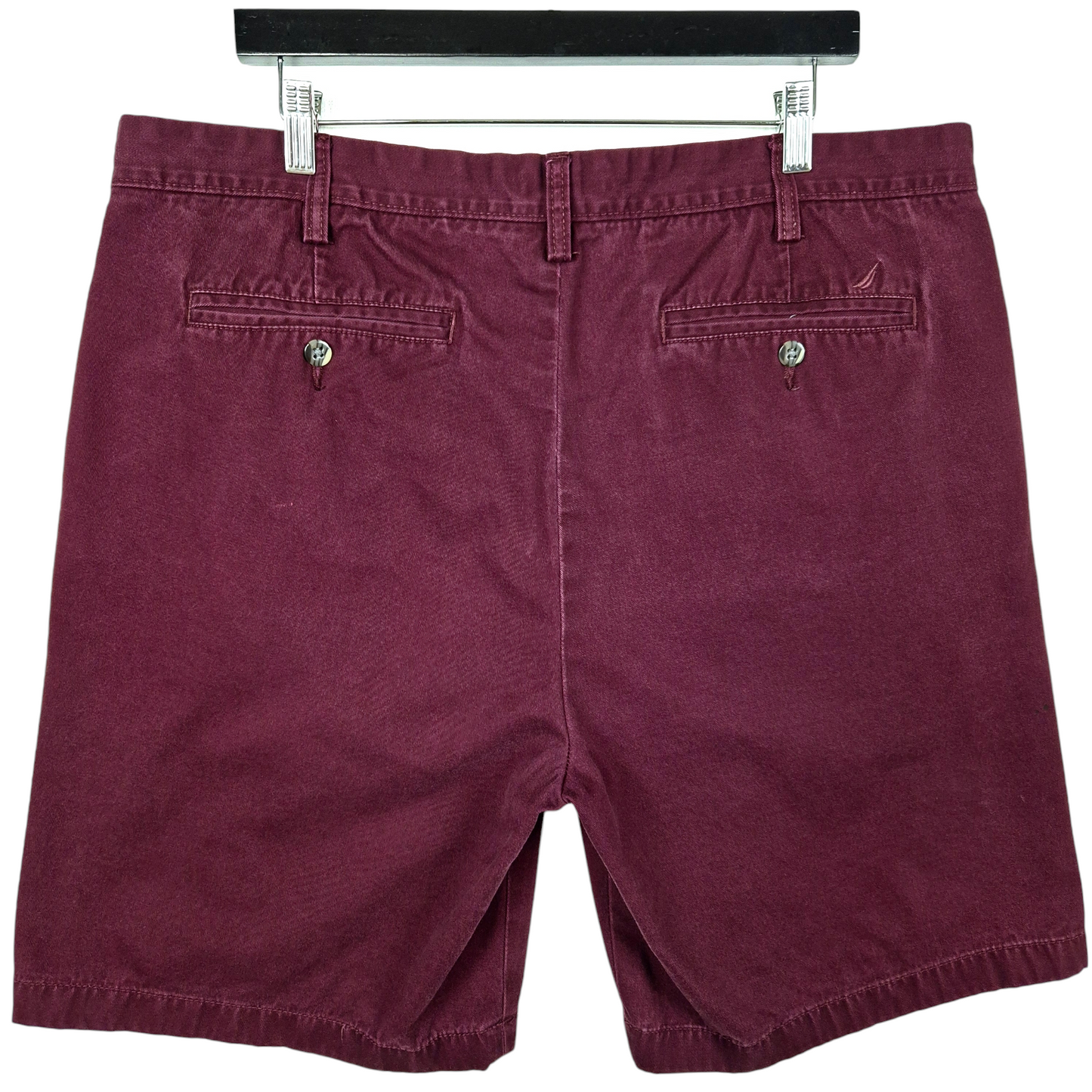 Nautica Maroon Brown Chino Shorts W39