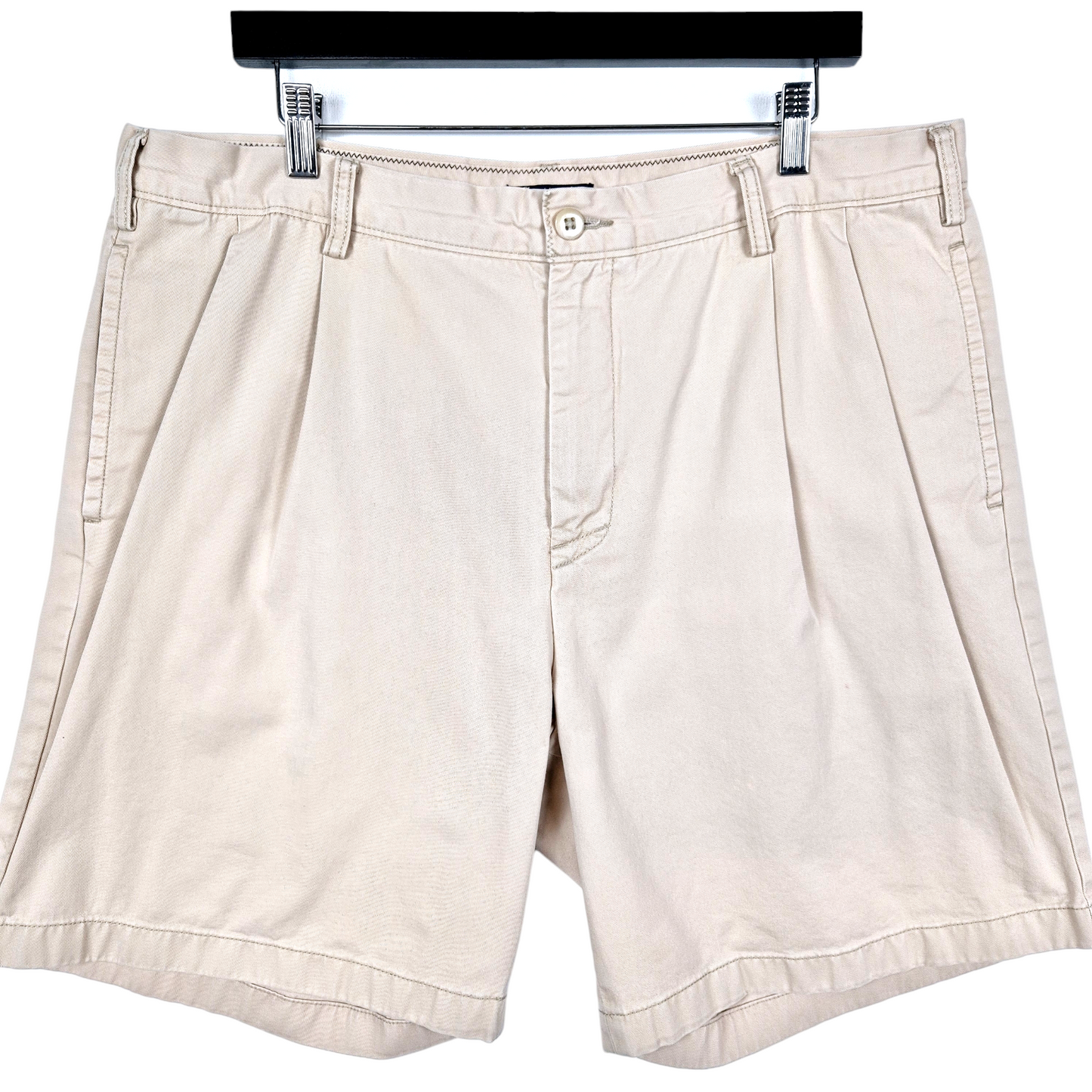 Nautica Cream Brown Chino Shorts W38